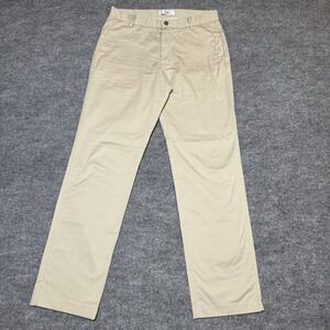 Spoke Sharps Build B Pant Khaki Men 30x30 Tan Straight Flat Front Pocket Stretch